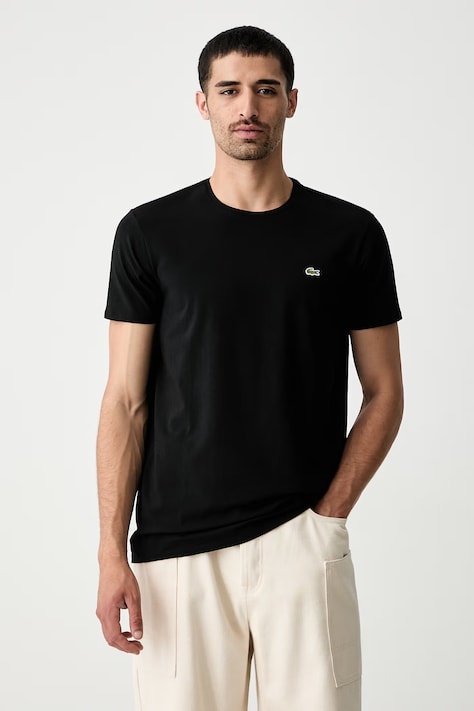 Lacoste T-shirt męski bawełniany zielony TH2038