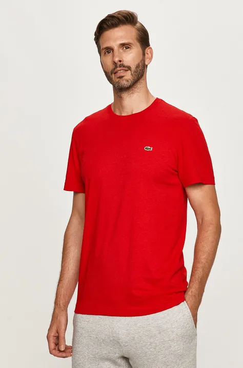 Lacoste cotton t-shirt red color