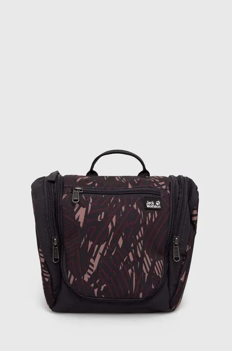 Kozmetična torbica Jack Wolfskin črna barva