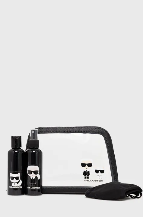Karl Lagerfeld - Κιτ ταξιδιού - Νεσεσέρ καλλυντικών, μάσκα και δύο δοχεία