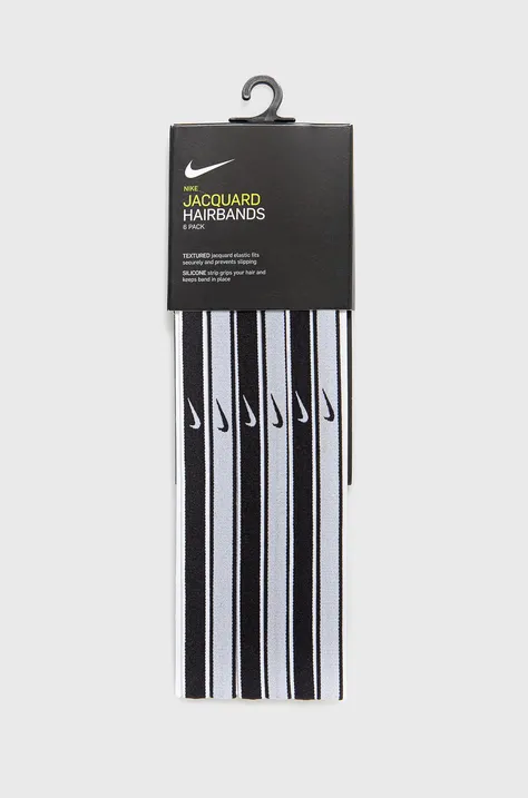 Nike Zestaw opasek sportowych (6-pack) kolor biały