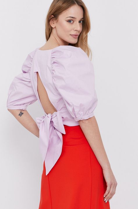 Памучна блуза Bardot