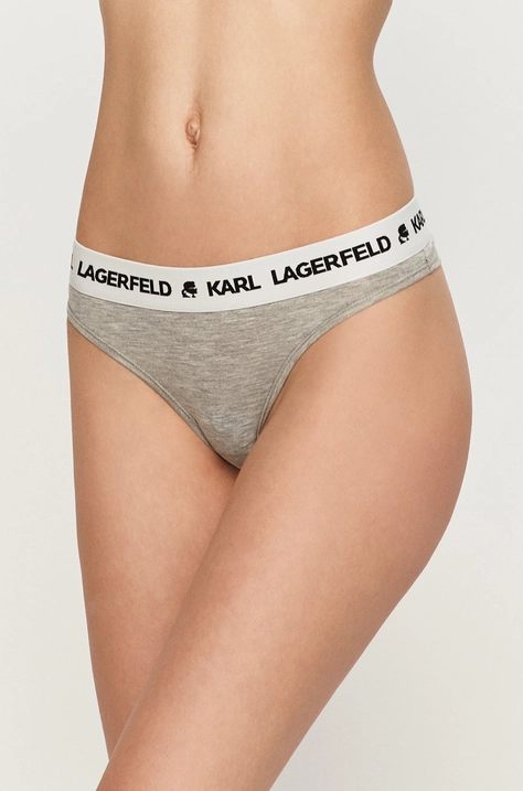 Karl Lagerfeld Tanga culoarea gri