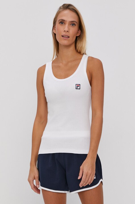 Fila Pijama femei, culoarea alb