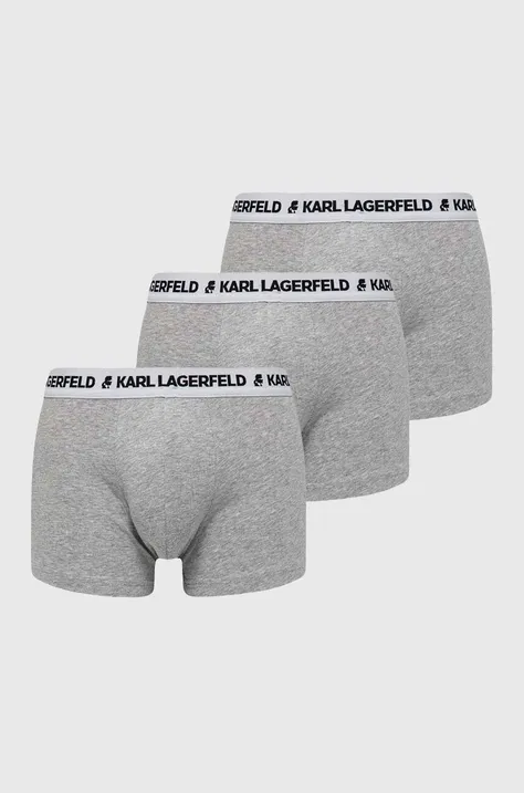 Karl Lagerfeld boxeralsó 3 db szürke, férfi