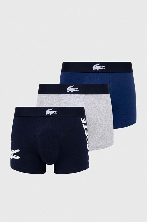 Lacoste Boxeri (3-pack) bărbați, culoarea albastru marin