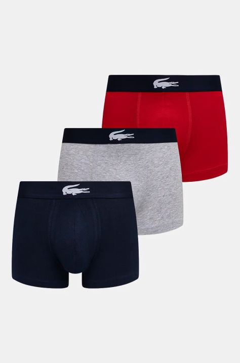 Bokserice Lacoste 3-pack za muškarce, boja: tamno plava