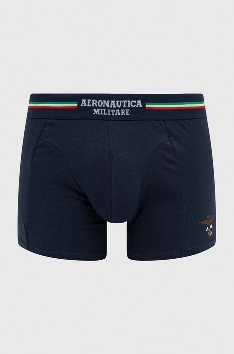 Boxerky Aeronautica Militare (2-pack) pánské, tmavomodrá barva