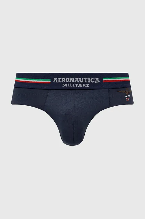 Slipy Aeronautica Militare (2-pack) pánske, tmavomodrá farba, AM1USL001