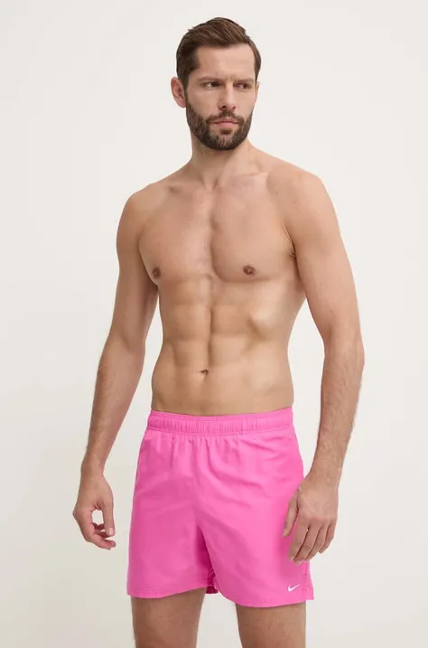 Kratke hlače za kupanje Nike boja: ružičasta