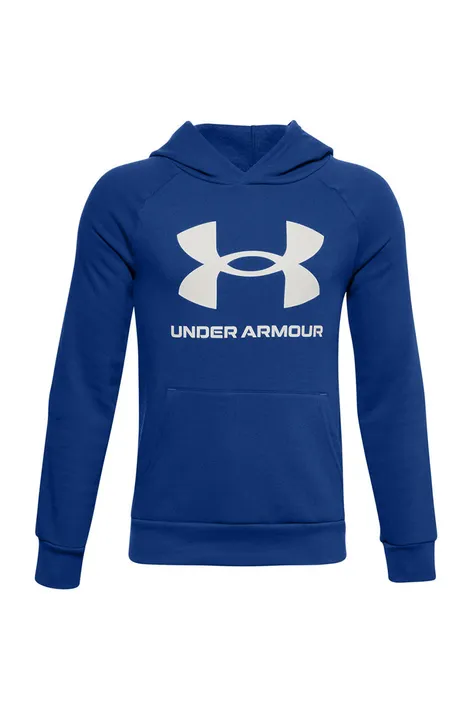 Under Armour bluza dziecięca 1357585 kolor granatowy z kapturem z nadrukiem