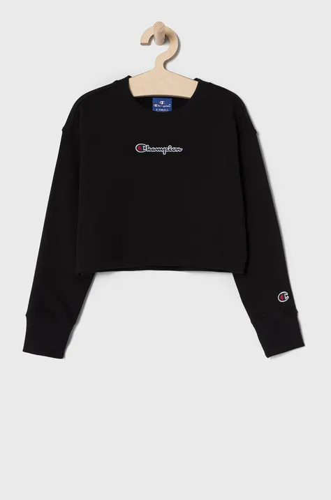 Champion Bluza dziecięca 404069 kolor czarny z aplikacją