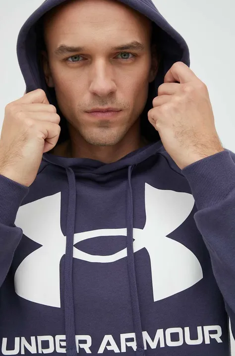 Μπλούζα Under Armour χρώμα: γκρι, με κουκούλα