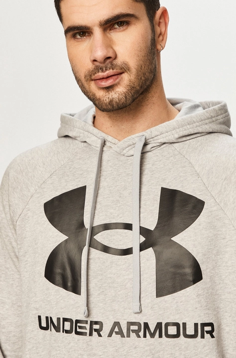 Кофта Under Armour 1357093 чоловіча колір сірий з принтом 1357093-652