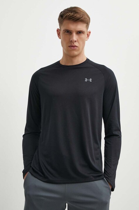 Προπόνηση μακρυμάνικο Under Armour Tech 2.0 χρώμα: μαύρο