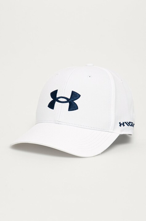 Čepice Under Armour 1361547 bílá barva, s aplikací, 1361547