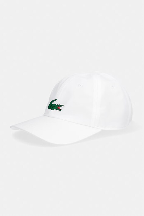 Lacoste czapka z daszkiem kolor biały z aplikacją RK2450