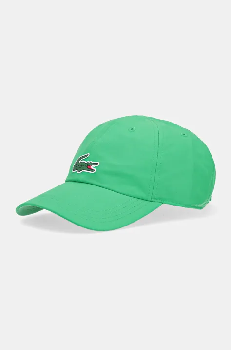 Кепка Lacoste колір зелений з аплікацією RK2450