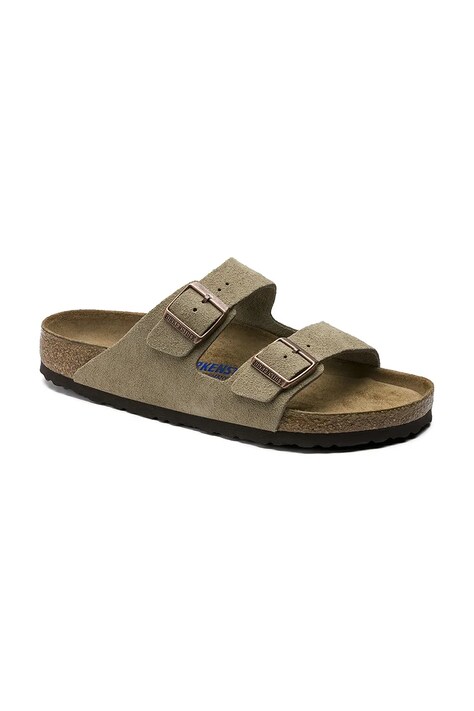 Birkenstock жіноче замшеве Arizona SFB Suede — SS21-KLD02I, бежевий — фото 2