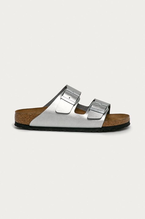 Шлепанцы Birkenstock Arizona женские цвет серебрянный 1012283