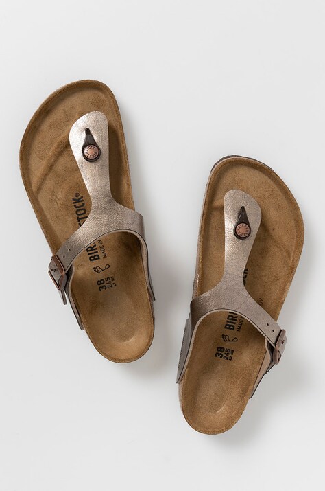 В'єтнамки Birkenstock Gizeh — SS21-KLD05T, бежевий — фото 2
