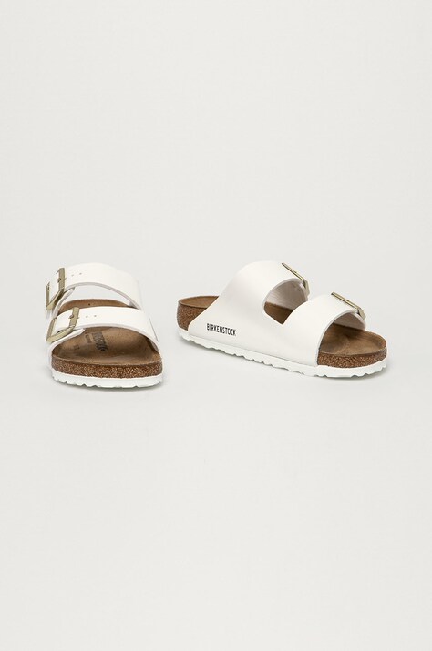 Шльопанці Birkenstock Arizona BF — SS21-KLD05W, білий — фото 2