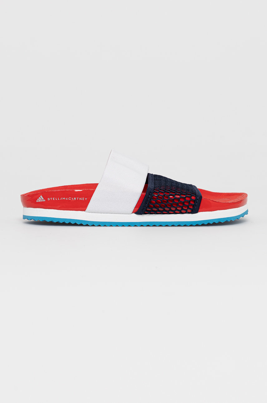 Παντόφλες adidas by Stella McCartney γυναικείες, χρώμα: κόκκινο