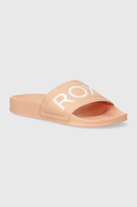 Dětské pantofle Roxy oranžová barva