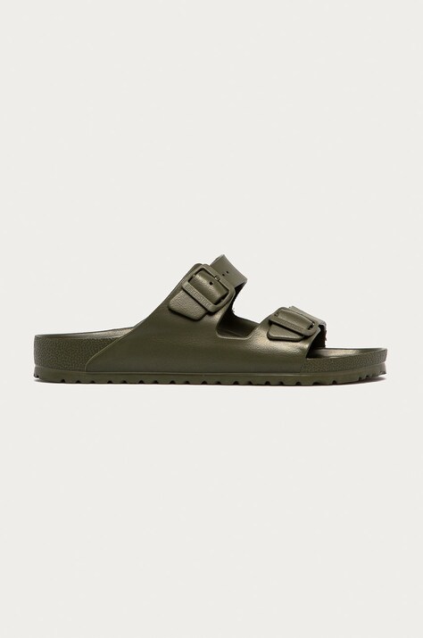 Birkenstock ciabatte slide Arizona Eva uomo colore verde 1019094