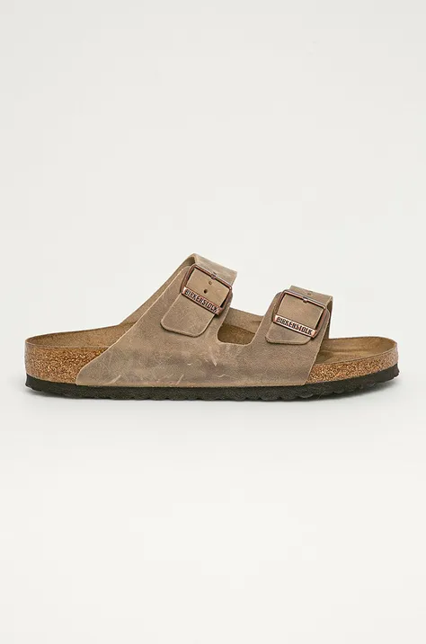 Birkenstock - Semišové pantofle Arizona Nu 352201-Tabacco.Br