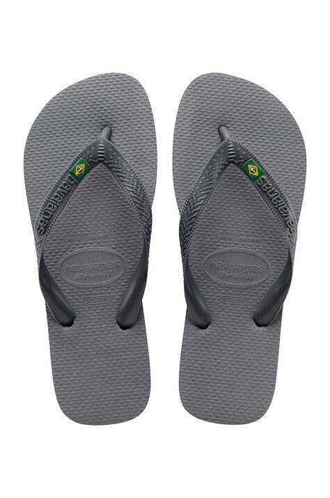 Žabky Havaianas BRASIL pánské, šedá barva, 4000032.5178