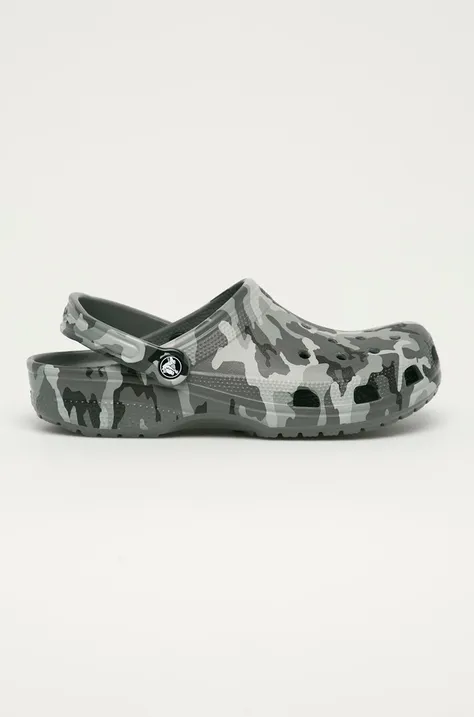 Παντόφλες Crocs Classic Pritned Camo Clog ανδρικές, χρώμα: γκρι 206454 Army Green