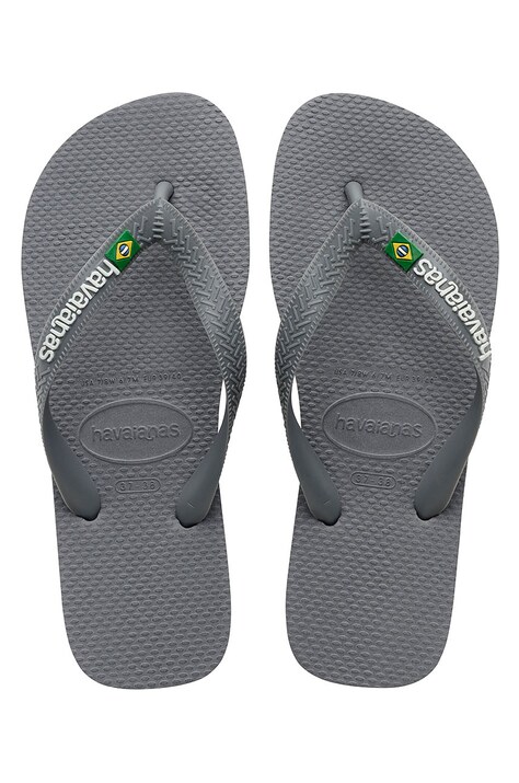 Žabky Havaianas BRASIL LOGO šedá barva, 4110850.5002