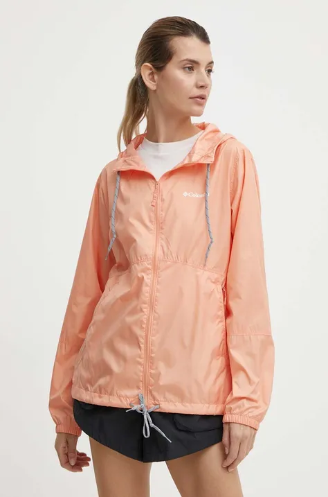 Columbia geacă windbreaker Flash Forward culoarea portocaliu 1585911