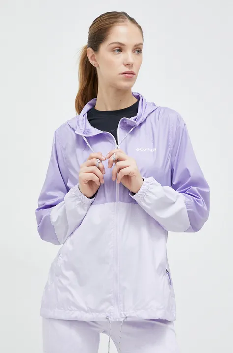 Columbia windbreaker Flash Forward violet color