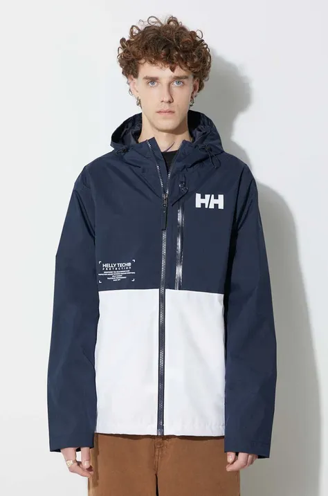 Helly Hansen jacket men's navy blue color