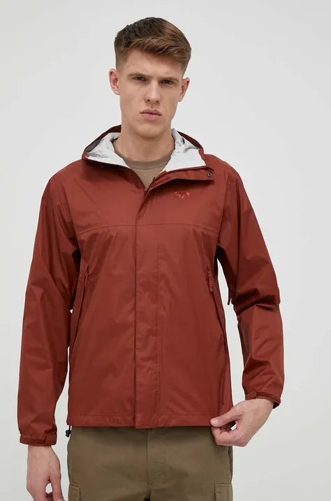 Αδιάβροχο μπουφάν Helly Hansen Loke ανδρικό, χρώμα καφέ 62252