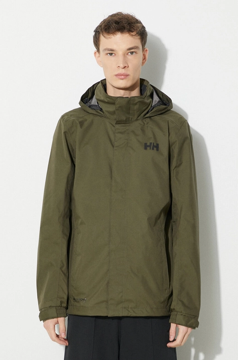 Helly Hansen jacheta de exterior Dubliner culoarea verde, gore-tex