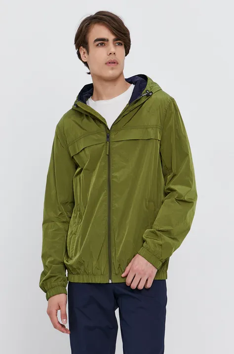 Куртка Sisley чоловіча колір зелений перехідна
