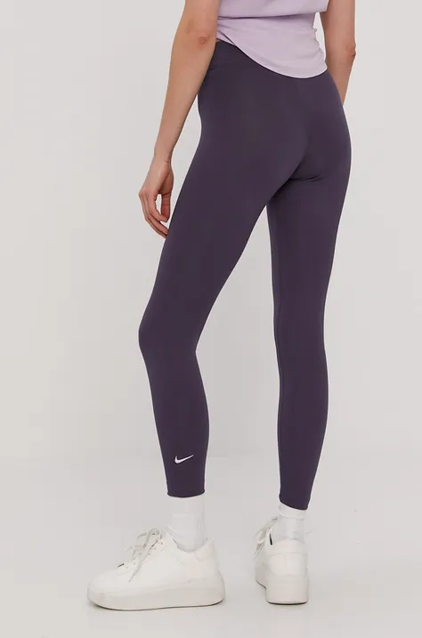 Nohavice Nike Sportswear dámske, fialová farba, jednofarebné