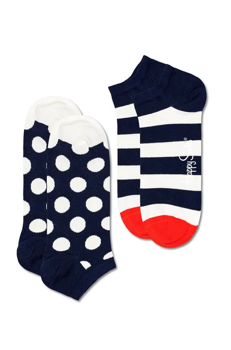 Happy Socks nogavice Big Dot Stripe Low (2-PACK)