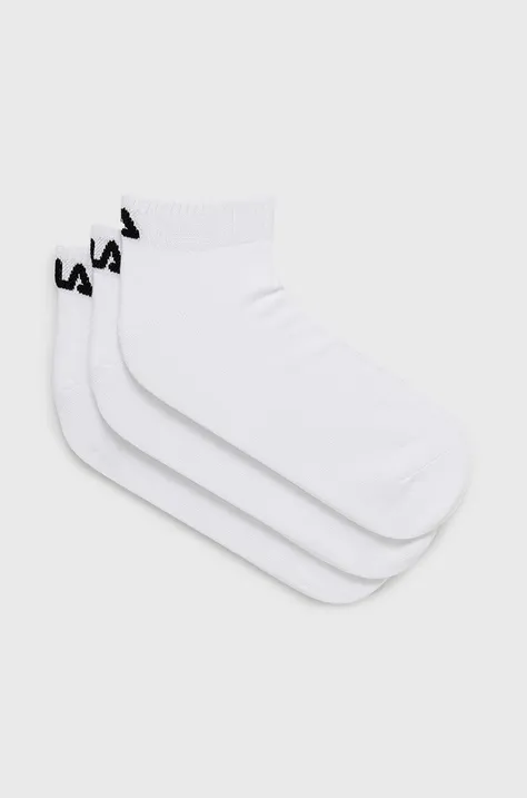 Čarape Fila (3-pack) za muškarce, boja: bijela