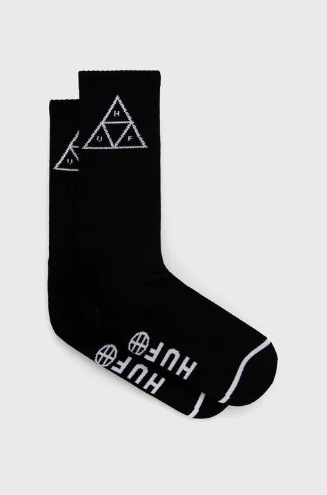 Čarape HUF za muškarce, boja: crna