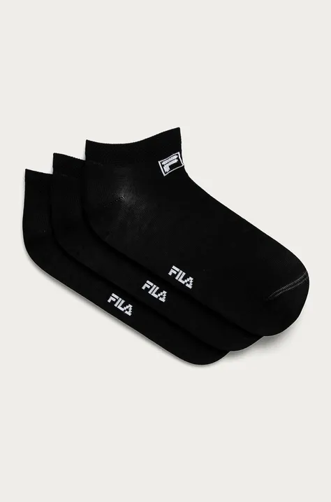Шкарпетки Fila (3-pack) колір чорний