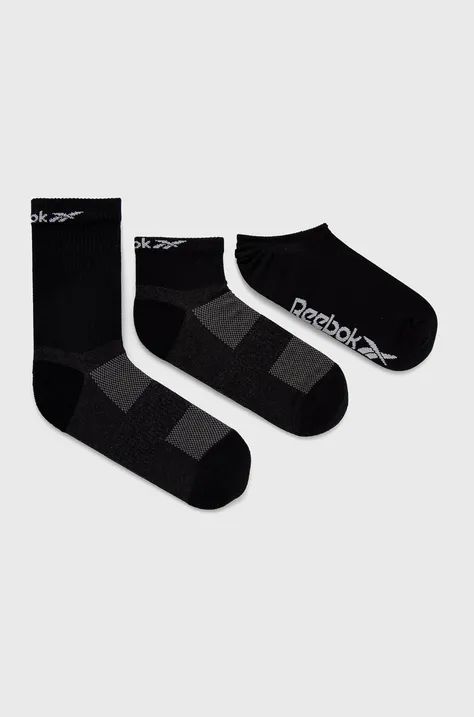 Κάλτσες Reebok χρώμα: μαύρο