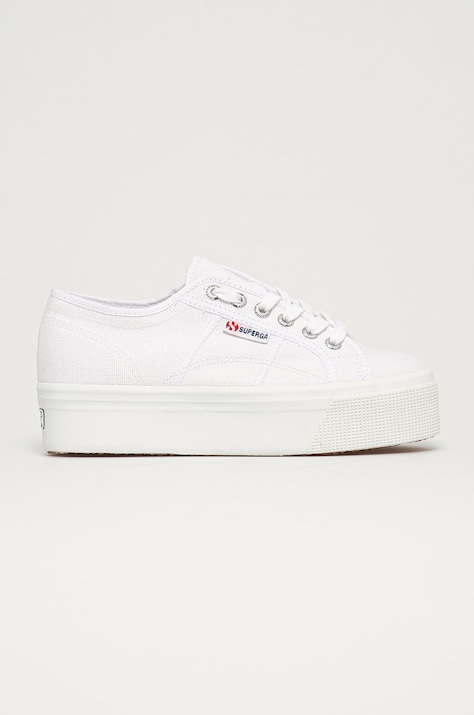 Superga Teniși 2790 PLATFORM femei, culoarea alb S9111LW