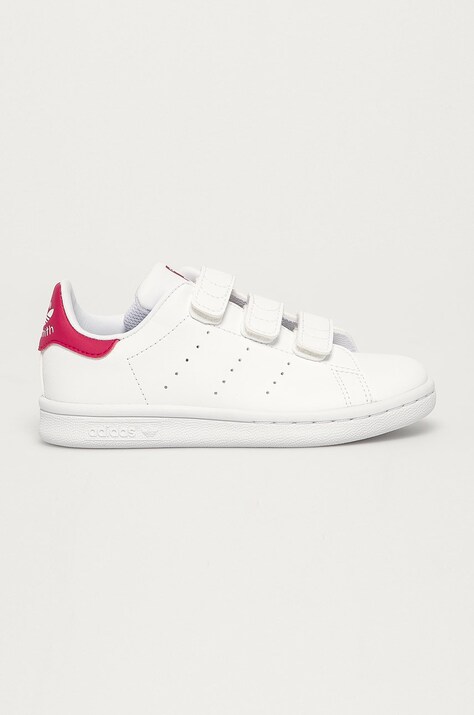 Дитячі черевики adidas Originals колір білий