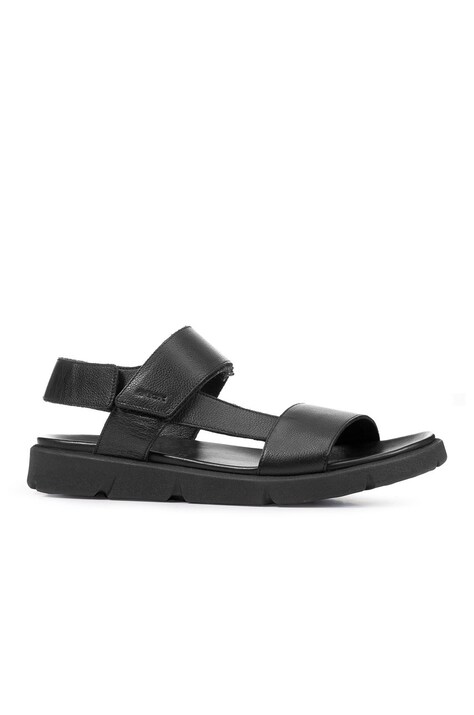 Kožené sandály Geox U XAND 2S B pánské, černá barva, U15BGB0003CC6003