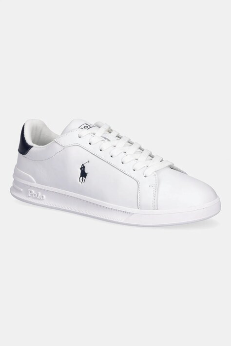 Δερμάτινα παπούτσια Polo Ralph Lauren χρώμα: άσπρο