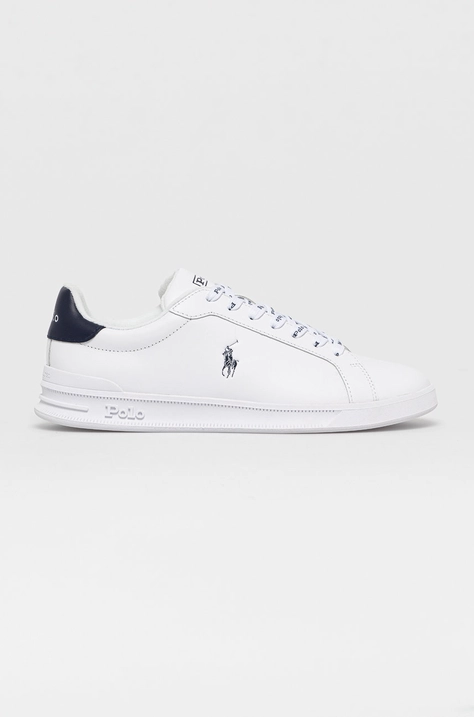 Polo Ralph Lauren Ghete de piele culoarea alb